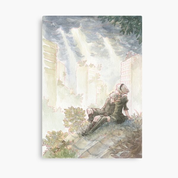 Nier Automata - watercolor - Canvas Print