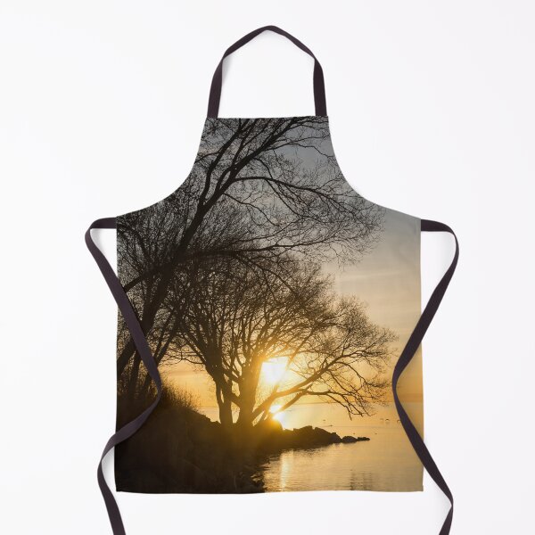 Item preview, Early Gold Through the Willow Branches - A Sunrise on the Shore of Lake Ontario designed and sold by Georgia Mizuleva.