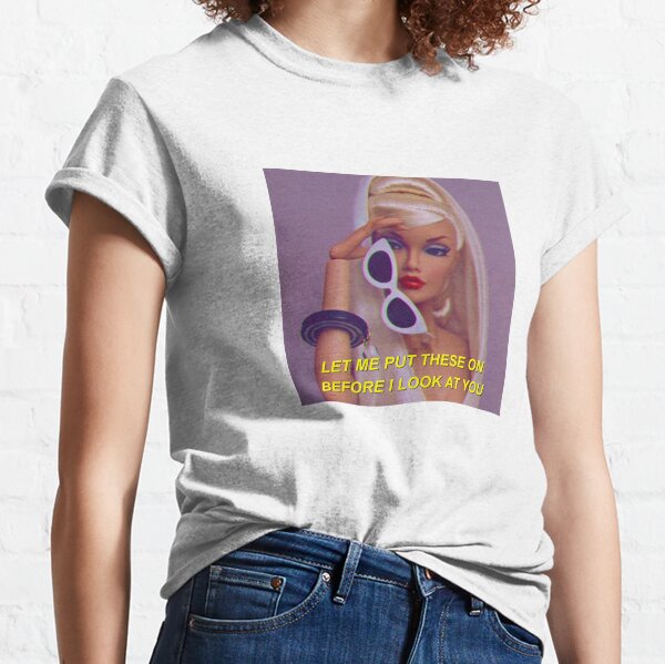 t-shirt com as citações de eu sou uma barbie girl - TenStickers