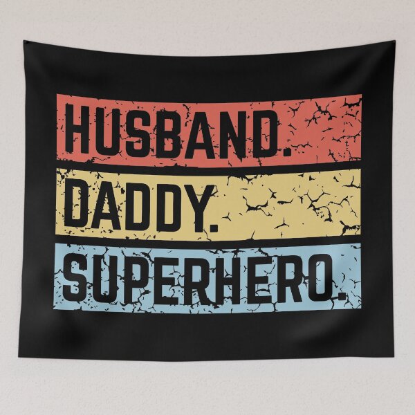 Item preview, Husband Daddy Superhero (Super Dad / Superdaddy / 3C) designed and sold by MrFaulbaum.