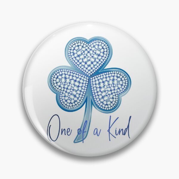 Item preview, “One of a Kind” Diamond Blue Shamrock! designed and sold by PawsitiveMum.