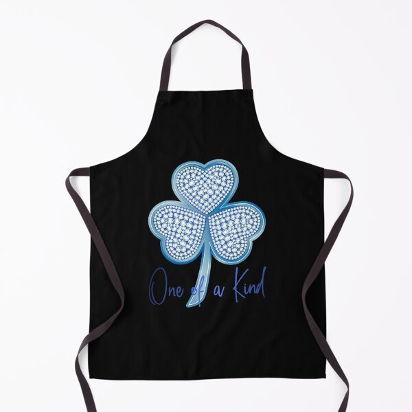 Item preview, “One of a Kind” Diamond Blue Shamrock! (on Black) designed and sold by PawsitiveMum.