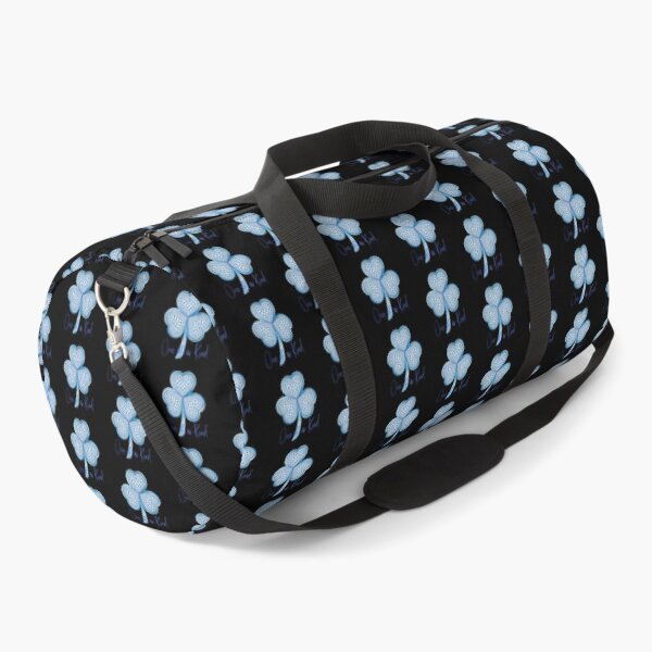 Item preview, “One of a Kind” Diamond Blue Shamrock! (on Black) designed and sold by PawsitiveMum.