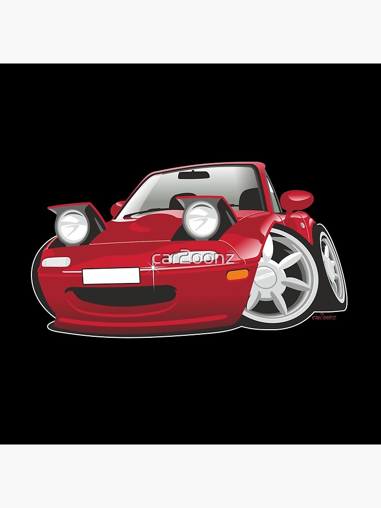 Designer Mazda Miata MX-5 na Red Backpack for Sale by martjfaulkner