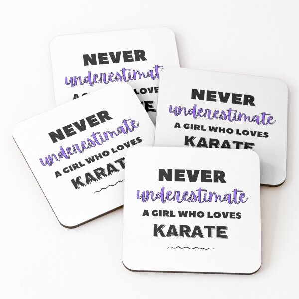 Item preview, Never underestimate a girl who loves karate designed and sold by TheGreenGoat.