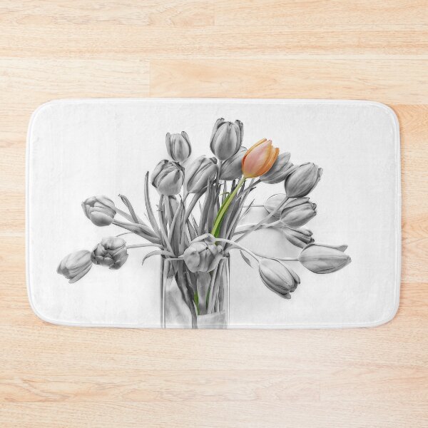 Item preview, Colour Pop Tulip Orange over Monochrome Black and White designed and sold by KALEIDOSCOPE UK.