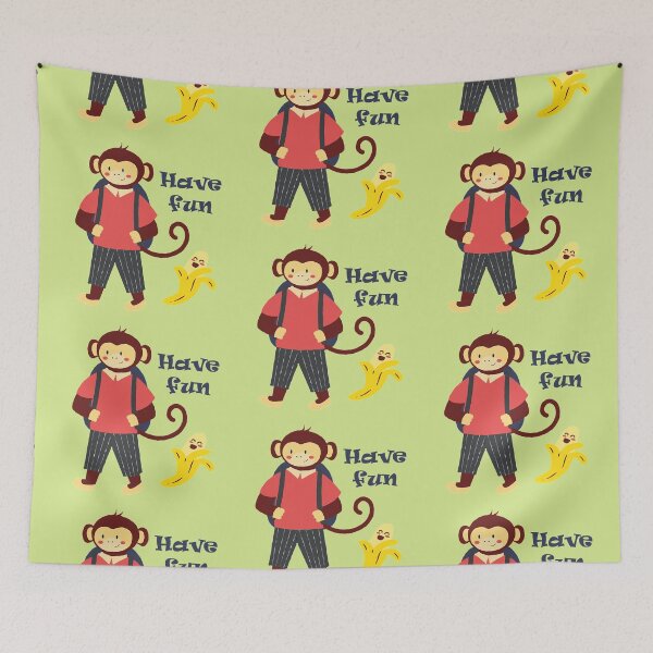 Item preview, Monkey funny school designed and sold by CutieAnimals.