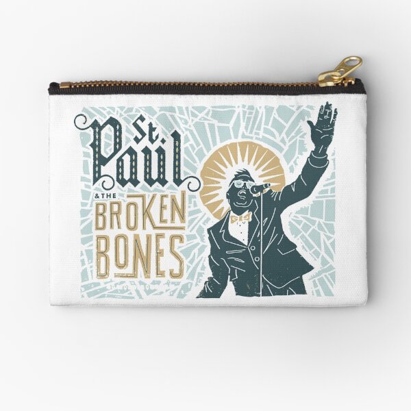 Broken Bones Zipper Pouch
