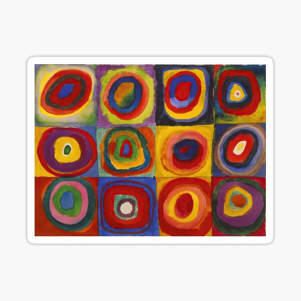 Item preview, Wassily Kandinsky - Color Study: Squares with Concentric Circles (1913) designed and sold by HistoryRestored.