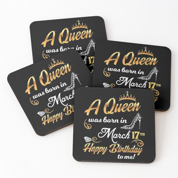 Item preview, 17th March Birthday Gift A Queen Was Born On March 17 Cute  designed and sold by shirleyfinley.