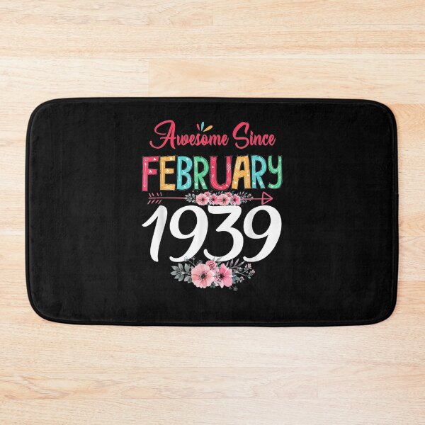 Item preview, February Girl 1939 Floral 82th Birthday Gift 82 Years Old  designed and sold by shirleyfinley.
