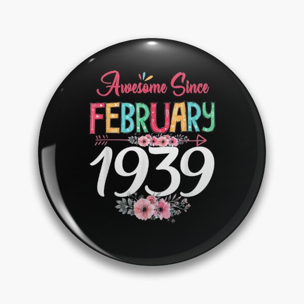 Item preview, February Girl 1939 Floral 82th Birthday Gift 82 Years Old  designed and sold by shirleyfinley.