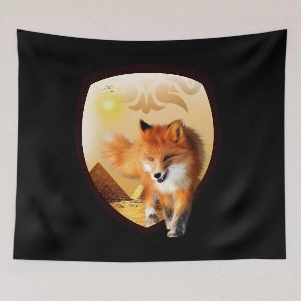 Item preview, fox in egypt (red) designed and sold by josephfanous.