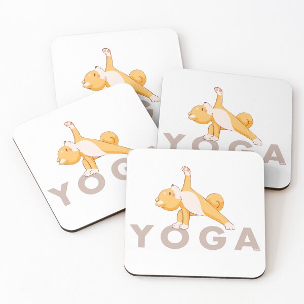 Item preview, Yoga cute dog shibainu yogi pose designed and sold by mtdessin.