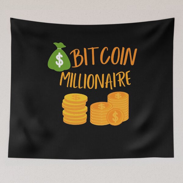 Item preview, Bitcoin Millionaire Crypto | Cryptocurrency Millionaire | BTC Millionaire  designed and sold by The Full Cart.