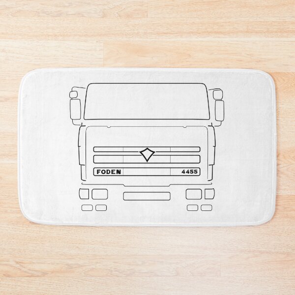 Item preview, Classic Foden 4455 lorry black outline graphic designed and sold by soitwouldseem.