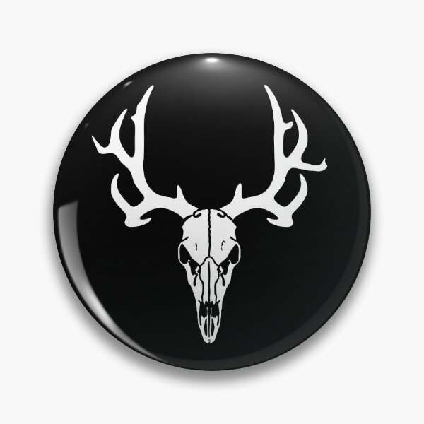 Item preview, DEER SKULL , Hunting Animals Silhouette Horror designed and sold by MarketVisionAV.