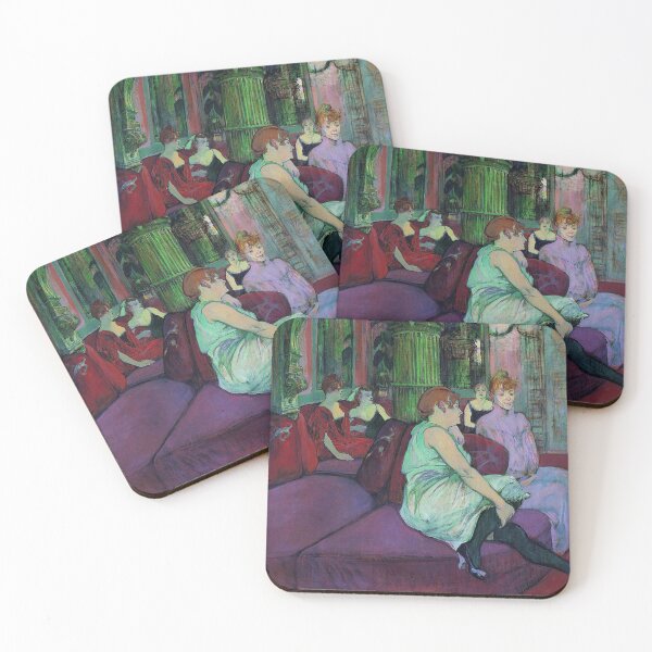 Item preview, Henri de Toulouse-Lautrec - In salon of rue des Moulins (Salon de la rue des Moulins) 1894 designed and sold by HistoryRestored.