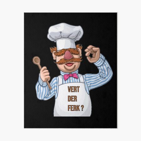 Kitchen Swedish Chef and chicken Art Board Print for Sale by