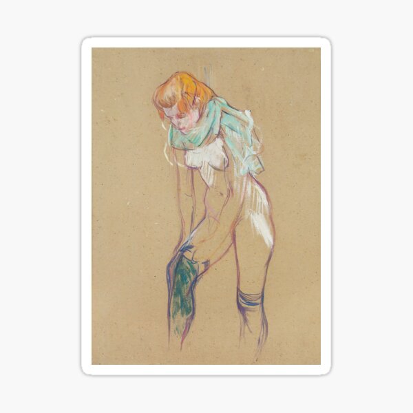 Artikel-Vorschau von Henri de Toulouse-Lautrec - Frau zieht ihren Strumpf hoch (Femme qui tyre son bas) 1894, designt und verkauft von HistoryRestored.