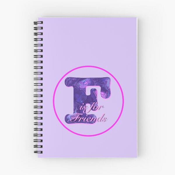 Item preview, Purple letter ‘F is for Friends’ motivational quote designed and sold by AMSonArt.