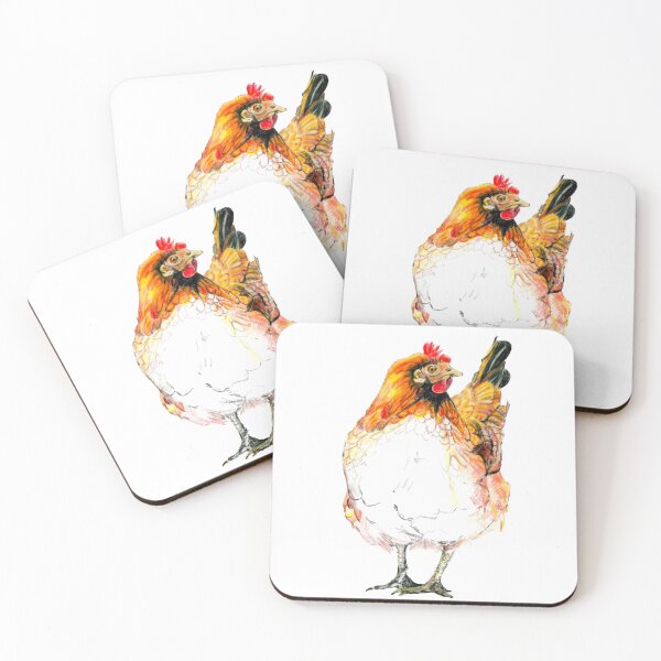 Item preview, Colorful chicken solo, drawing designed and sold by CatMarek.