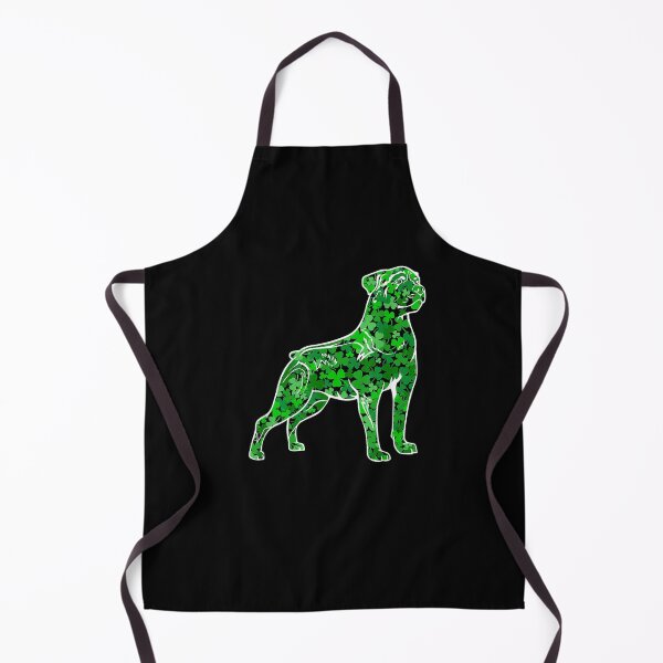Aperçu de l'œuvre Drôle de chien Rottweiler Irish Shamrock St Parick's Day créée et vendue par shirleyfinley.