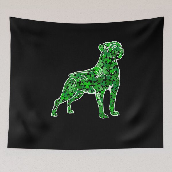Item preview, Funny Dog Rottweiler Irish Shamrock St Parick's Day  designed and sold by shirleyfinley.