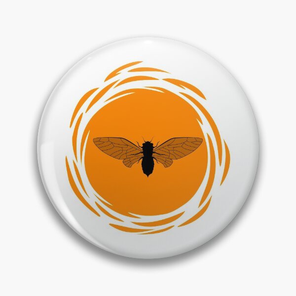 Item preview, Cicada Graphic Art / Sun Silhouette Bugs Insects Design Fly design designed and sold by CreatedByHeidi.
