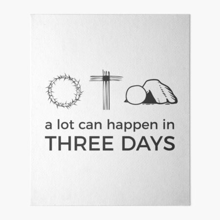 A Lot Can Happen In 3 Days Jesus Cross Christian Easter Day Baby