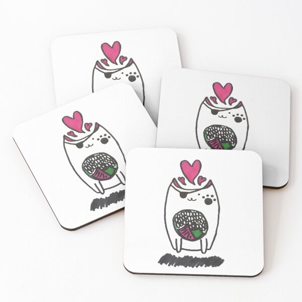 Item preview, Amelia the Geek's Sushi Cat  |  GEEKS RULE THEIR WORLD  designed and sold by Le Plus Three.