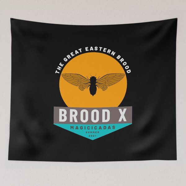 Item preview, Cicada Brood X Bugs / Eastern Reemergence Insects 17 Years design designed and sold by CreatedByHeidi.