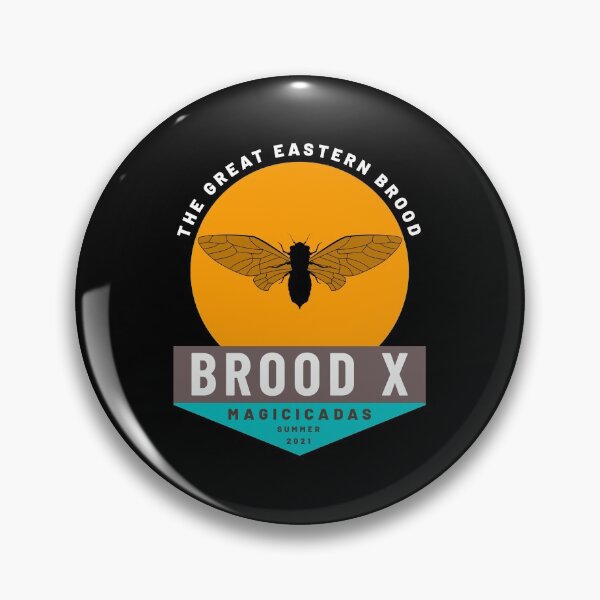 Item preview, Cicada Brood X Bugs / Eastern Reemergence Insects 17 Years design designed and sold by CreatedByHeidi.