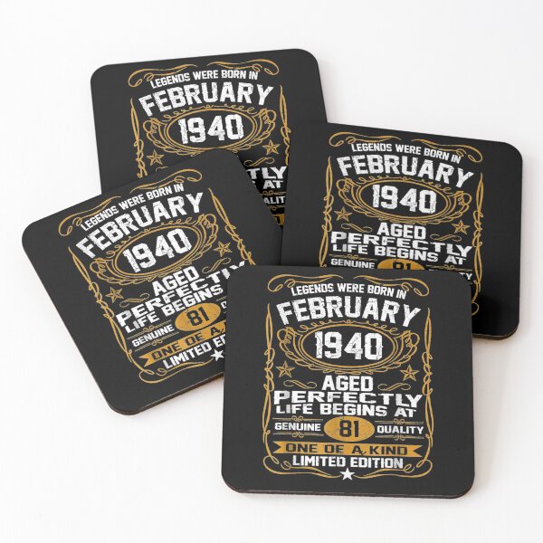 Item preview, Legends Were Born In February 1940 81st Birthday Gifts  designed and sold by shirleyfinley.