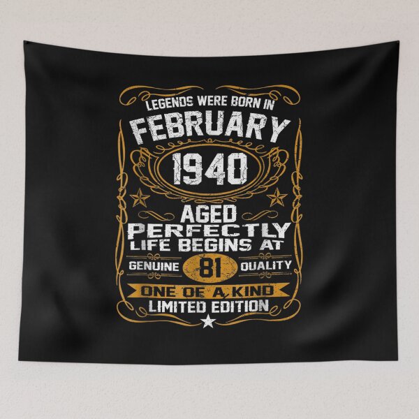 Item preview, Legends Were Born In February 1940 81st Birthday Gifts  designed and sold by shirleyfinley.
