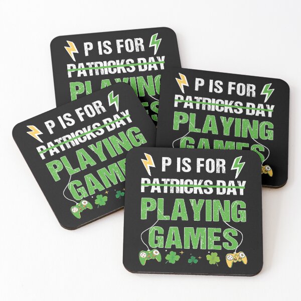 Item preview, P Is For Playing Games Funny St Patrick's Gamer Boys kids Gift designed and sold by Dream-bubble.