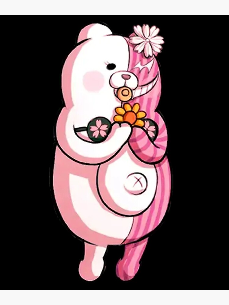 Monokuma And Monomi Sticker Poster By Asaiss Redbubble