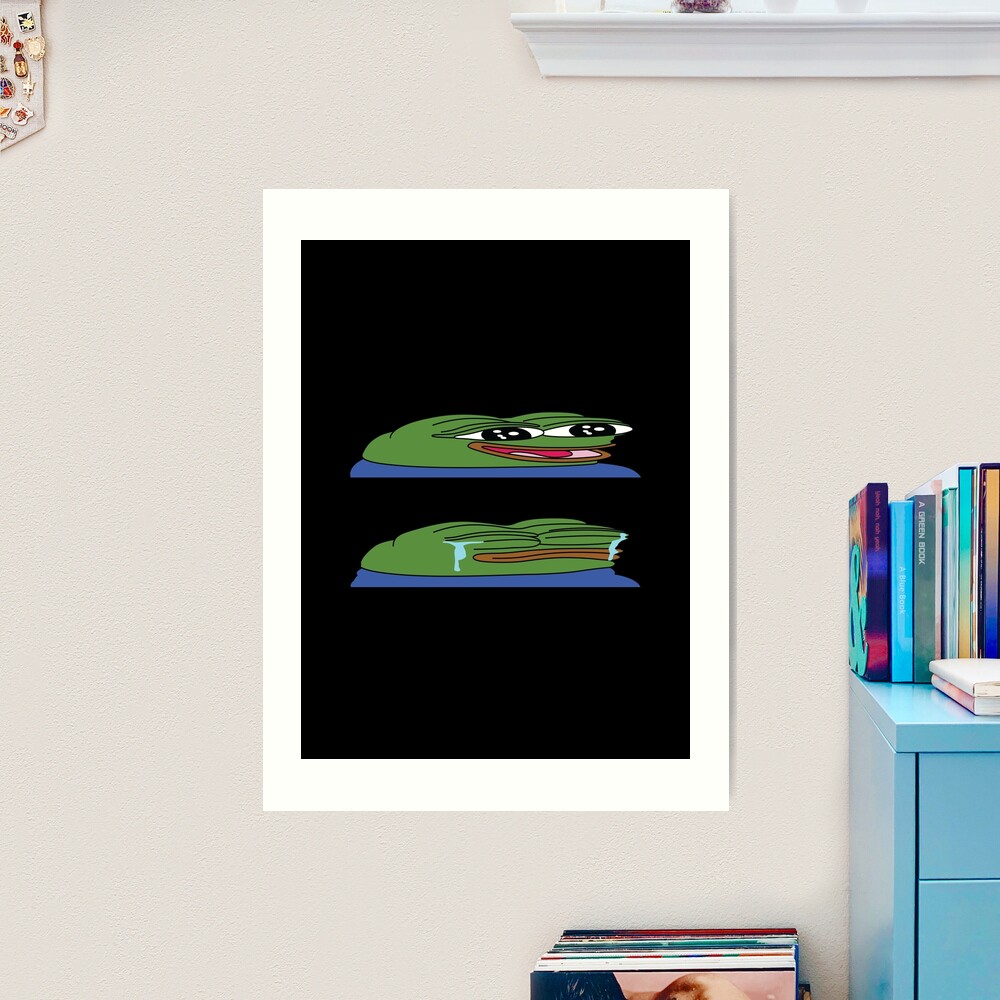 widepeepoHappy and widepeepoSad Pack Art Print for Sale by OldDannyBrown |  Redbubble