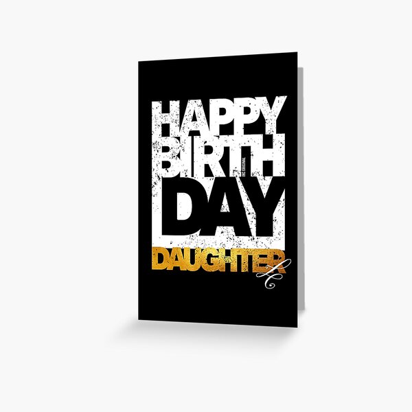 Artikel-Vorschau von Alles Gute zum Geburtstag Tochter – Grußkarte, designt und verkauft von Inc-Solutions.