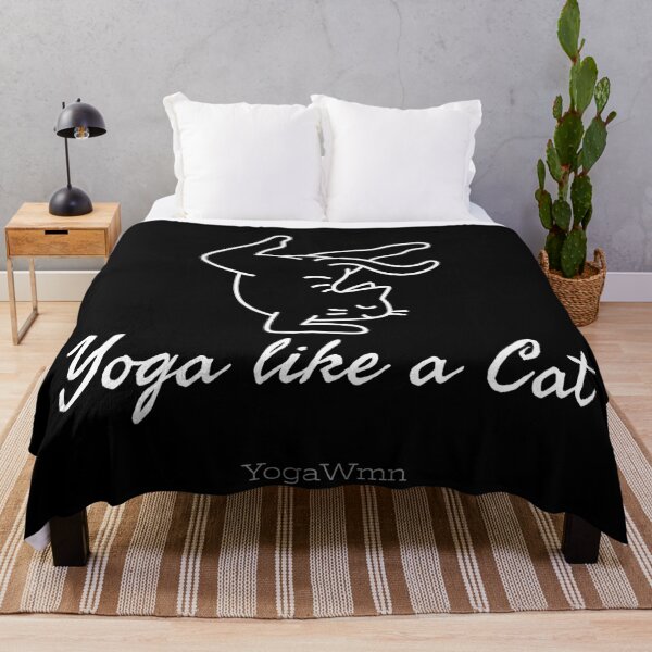 Item preview, Yoga like a Cat black designed and sold by Yogawoman.