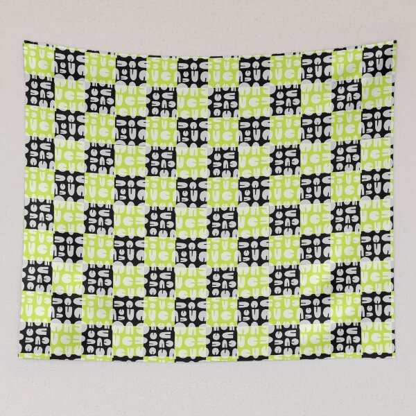 Item preview, Chessboard Black And Green Pattern designed and sold by Avani01.
