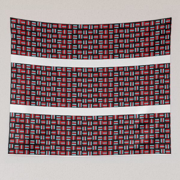 Item preview, Abstract Art - Red Blue Pattern designed and sold by NoelNimmad.