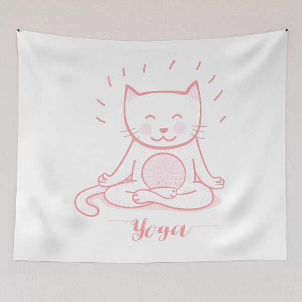 Item preview, Funny cat in yoga pose meditation designed and sold by hadkhanong.
