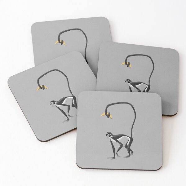 Item preview, Spider monkey with banana designed and sold by Iker Paz Studio.