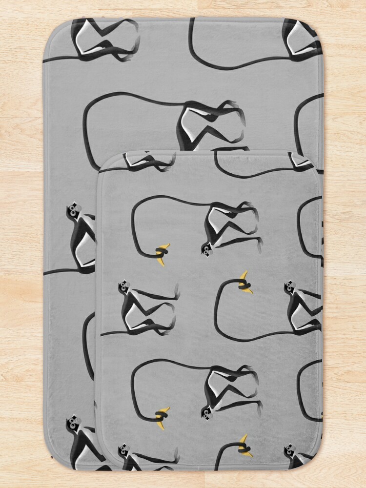 Alternate view of Spider monkey with banana Bath Mat