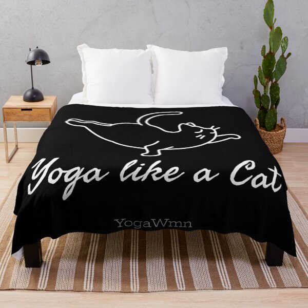 Item preview, Yoga like a Cat black designed and sold by Yogawoman.