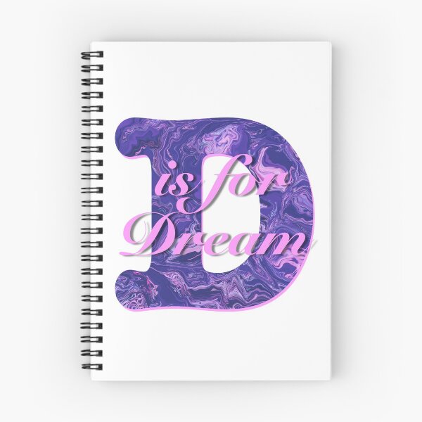 Item preview, Purple letter ‘D is for Dream’ motivational quote designed and sold by AMSonArt.