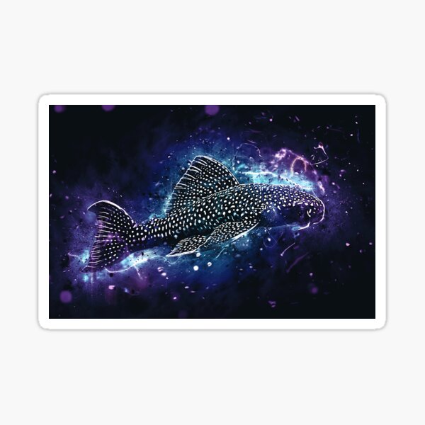 Vista previa del artículo con la obra «Pleco Galaxy», diseñado y vendido por GFishy.