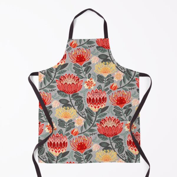 Item preview, Protea Chintz on Grey designed and sold by TigaTiga.