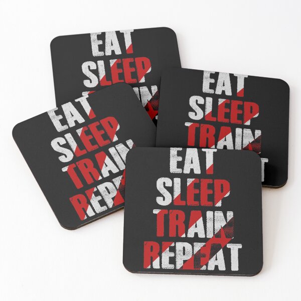 Item preview, Eat Sleep Train Repeat designed and sold by TrendingTees4u.